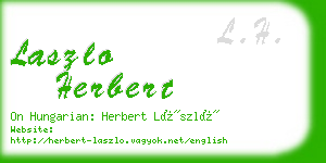 laszlo herbert business card